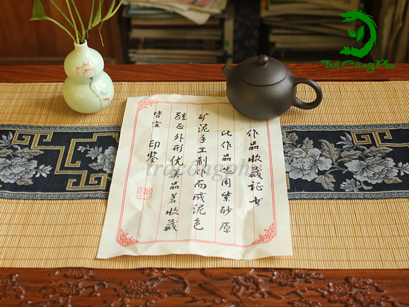 Ấm Tử Sa Tây Thi Hắc Kim Cương - ATS322C